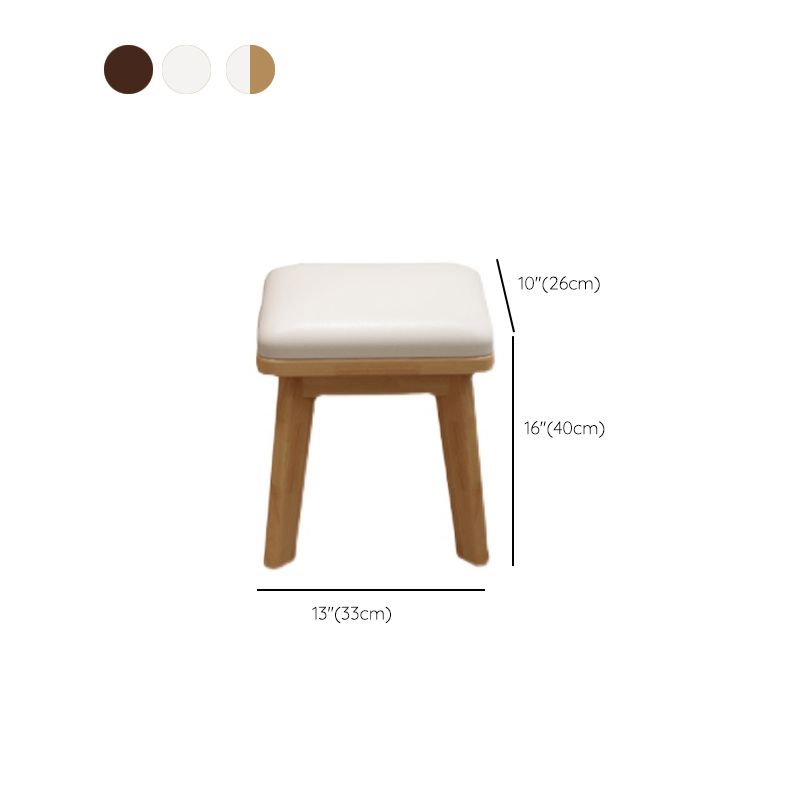 Scandinavian Solid Wood Table Makeup Vanity with Mirror and Drawers