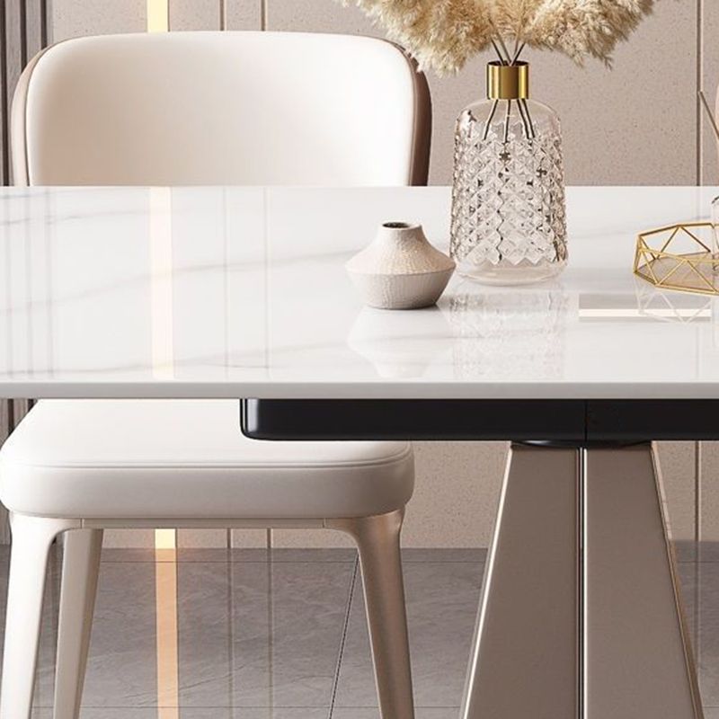 Gesinterde stenen tafel Glam eettafel voor eetkamer