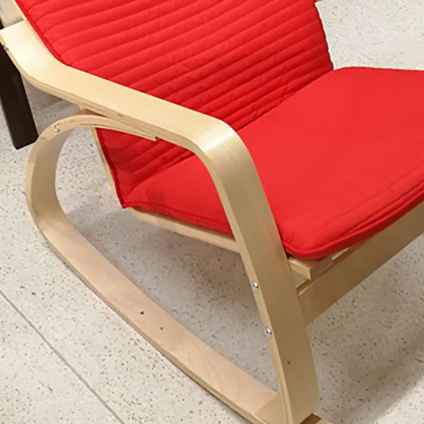 Chaise à bascule contemporaine Birch Tourneuse à bascule de couleur unie à bascule