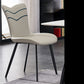 Silla lateral de cuero de color de comedor interior moderno