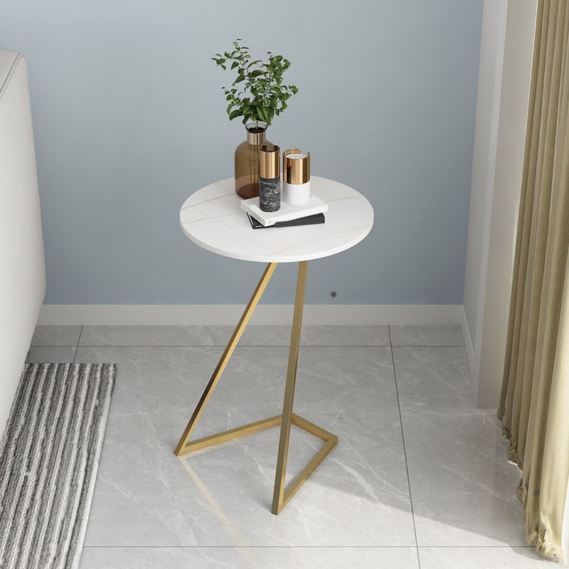 Contemporary Frame End Table Round Side End Table for Living Room Clearhalo 'Coffee & Accent Tables' 'End & Side Tables' 'end_side_tables' 'furn' 'furn_end_side_tables' 'Furniture' 'Living Room Furniture' 1200x1200_1c8d161c-b767-4804-a94c-777192df3afa