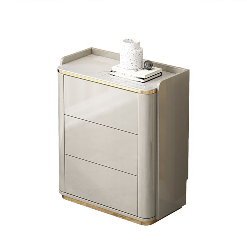 Commode de poitrine en pierre commode de rangement de style moderne pour chambre à coucher