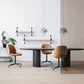 Oval Double Pedestal Dining Table Contemporary Style Solid Wood Furniture Clearhalo ' dining_table' 'Dining Tables & Seating' 'Dining Tables' 'furn' 'furn_dining_table' 'Furniture' 'furniture_dining_table' 'Kitchen & Dining Furniture' 'kitchen&dining_furn' 'kitchen' 'kitchen_dining_table' 1200x1200_1c8e6967-5964-4473-8a94-406f710df237