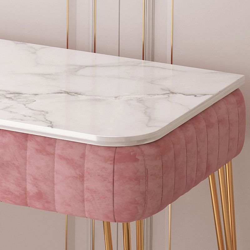 Vanità del trucco top in ardesia con cassetto per camera da letto 29,53 "di altezza