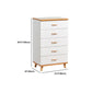 Scratch Resistant Modern Accent Chest with Soft Close Drawers in White