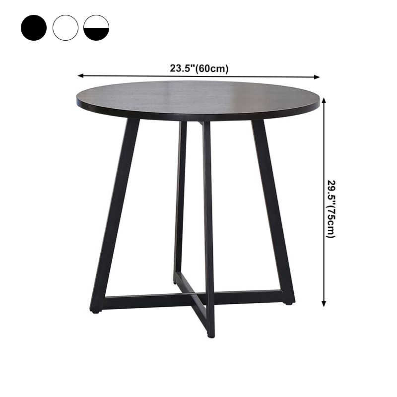 Metal Contemporary Dining Table Indoor Round Table for Kitchen Clearhalo ' dining_table' 'Dining Tables & Seating' 'Dining Tables' 'furn' 'furn_dining_table' 'Furniture' 'furniture_dining_table' 'Kitchen & Dining Furniture' 'kitchen&dining_furn' 'kitchen' 'kitchen_dining_table' 1200x1200_1c8f0633-ed54-4cb0-9a63-749e3e2d1cea