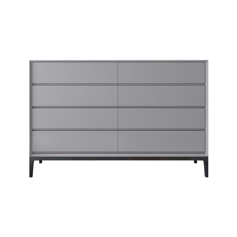 Stone and Steel Dining Server Modern 8 Drawers Buffet for Living Room Clearhalo 'buffet_sideboard' 'Buffets & Sideboards' 'furn' 'furn_buffet_sideboard' 'Furniture' 'Kitchen & Dining Furniture' 1200x1200_1c949975-56d1-4482-9f6d-c9950d8dd20e