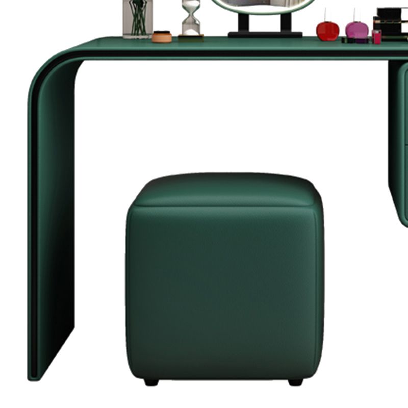 Glam Holz Waschtisch Schminktisch Set 2-Draste Make-up Eitelkeitstischtisch Tisch