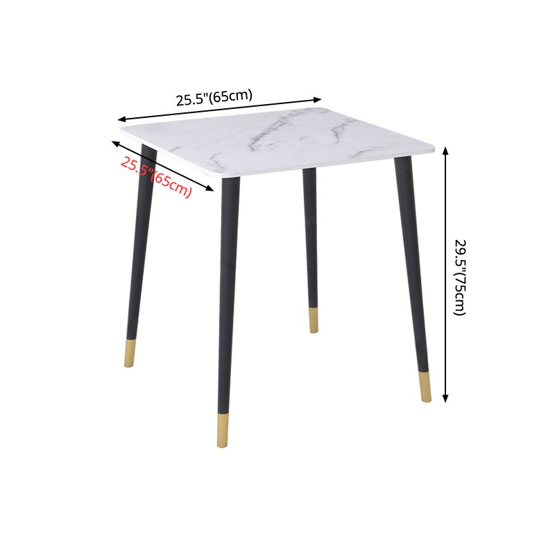 Industrial Style Dining Table Marble 4 Legs Dining Site Table for Home Clearhalo ' dining_table' 'Dining Tables & Seating' 'Dining Tables' 'furn' 'furn_dining_table' 'Furniture' 'furniture_dining_table' 'Kitchen & Dining Furniture' 'kitchen&dining_furn' 'kitchen' 'kitchen_dining_table' 1200x1200_1c97739c-d30d-4aa2-b1b9-45da5d4bed33