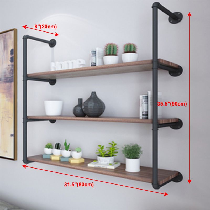 7.87"W Bookshelf Industrial Style Wall Mounted Solid Wood Bookcase for Home Office Clearhalo 'Bookcases' 'furn' 'furn_bookcases' 'Furniture' 'furniture_bookcases' 'kitchen' 'kitchen_bookcases' 'Living Room Furniture' 'Office Furniture' 1200x1200_1c97f8e0-25b4-49f2-9624-a00afcd48f3a