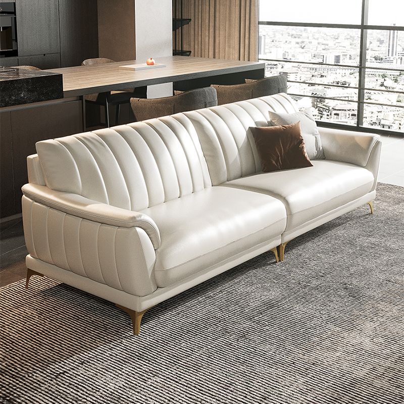 Divano resistente alle macchie in pelle Contemporanea Standard Cuschio Top ARM CETTO