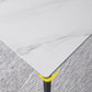 Simple Kitchen Rectangle Shape Dining Table Sintered Stone Top Dining Table with 4 Legs Base Clearhalo ' dining_table' 'Dining Tables & Seating' 'Dining Tables' 'furn' 'furn_dining_table' 'Furniture' 'furniture_dining_table' 'Kitchen & Dining Furniture' 'kitchen&dining_furn' 'kitchen' 'kitchen_dining_table' 1200x1200_1c992c43-287f-4bd4-85da-b58b59c03ee2