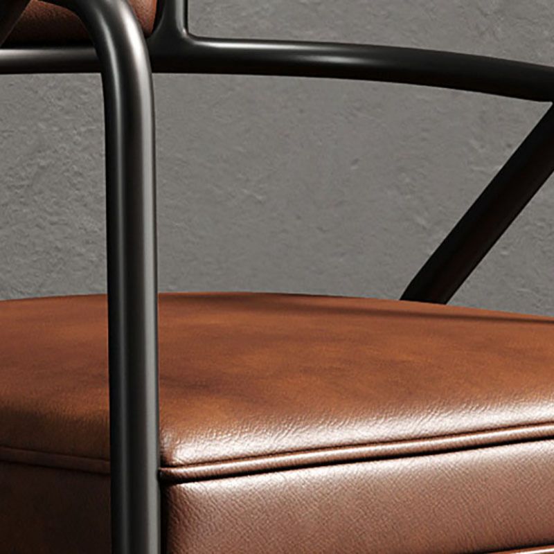 Industrial Home Velvet Arm Chair Matte Finish Open Back Dining Chair (Set of 2) Clearhalo ' kitchen&dining_furn' 'Dining Chairs' 'Dining Tables & Seating' 'dining_chair' 'furn' 'furn_dining_chair' 'Furniture' 'furniture_dining_chair' 'Kitchen & Dining Furniture' 'kitchen' 1200x1200_1c9b3ef4-a2ca-429f-b329-fc510b90a14b