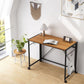 Bureau rectangulaire à la maison pliante de 15,7 pouces de largeur de largeur avec roues lance-roues