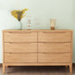 Mid-Century Modern Accent Chest with Straight Legs in Rubberwood Clearhalo 'Cabinets & Chests' 'cabinets_chests' 'furn' 'furn_cabinets_chests' 'Furniture' 'Living Room Furniture' 1200x1200_1c9c78e6-a408-4764-a0e0-83ab8a9b9e93