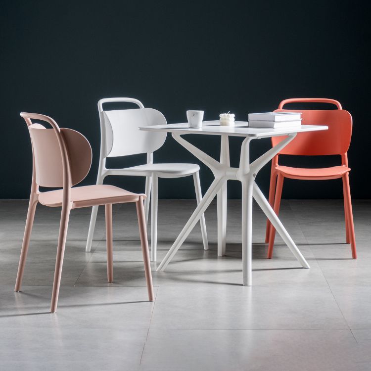 Contemporary Plastic Dining Armless Chair Open Back Dining Side Chair for Kitchen Clearhalo ' kitchen&dining_furn' 'Dining Chairs' 'Dining Tables & Seating' 'dining_chair' 'furn' 'furn_dining_chair' 'Furniture' 'furniture_dining_chair' 'Kitchen & Dining Furniture' 'kitchen' 1200x1200_1c9e5cd8-5fdf-459b-abf2-2c9424323355