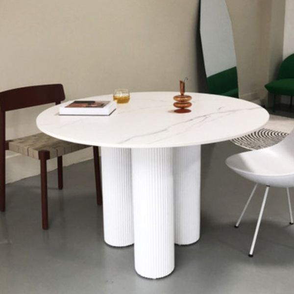 Modern Casual Dining Table Round Top Dinner Table Kitchen Home Clearhalo 'Dining Tables & Seating' 'Dining Tables' 'dining_table' 'furn' 'furn_dining_table' 'Furniture' 'furniture_dining_table' 'Kitchen & Dining Furniture' 'kitchen' 'kitchen_dining_table' 1200x1200_1c9f5782-40c8-471f-a726-977b58e1a7a1