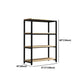 Metal Etagere Bookcase Industrial Open Back Book Shelf with Shelves for Office and Home Clearhalo 'Bookcases' 'Furniture' 'furniture_bookcases' 'kitchen' 'kitchen_bookcases' 'Living Room Furniture' 'Office Furniture' 1200x1200_1ca40372-2c0e-4aaf-872c-e6927e3ed132