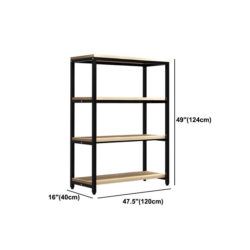Metal Etagere Bookcase Industrial Open Back Book Shelf with Shelves for Office and Home Clearhalo 'Bookcases' 'Furniture' 'furniture_bookcases' 'kitchen' 'kitchen_bookcases' 'Living Room Furniture' 'Office Furniture' 1200x1200_1ca40372-2c0e-4aaf-872c-e6927e3ed132