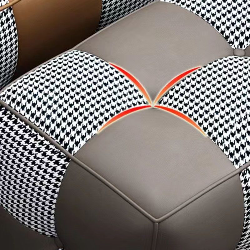 Moderner quadratischer Pouf -Fleckenfest -Widerstand farbenfroher Pouf für Wohnzimmer