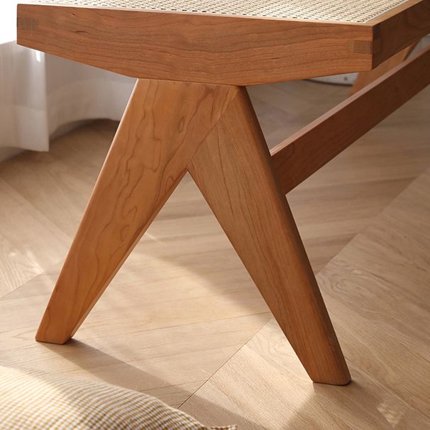 Tropical Entryway and Bedroom Bench Solid Wood Seating Bench with Legs Clearhalo 'Benches' 'Chairs & Seating' 'furn' 'furn_benches' 'Furniture' 'Living Room Furniture' 1200x1200_1ca6f85c-9087-4042-ab1c-3f25cf5a4e1a