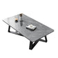 Stone Contemporary Coffee Table Standard Single Cocktail Table