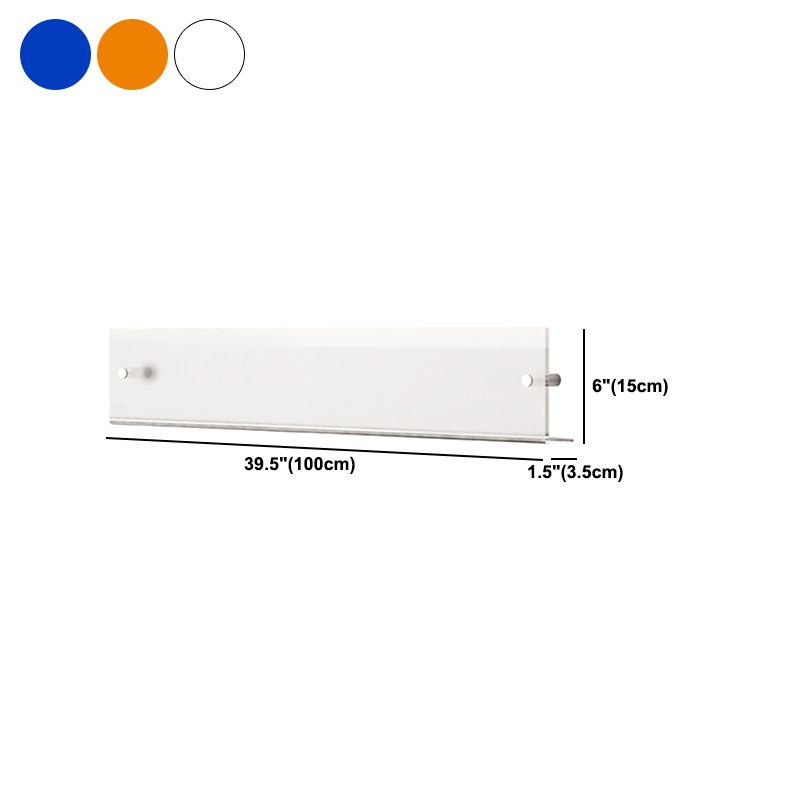 Modern Floating Book Shelf 5.9"H Acrylic Wall Mounted Bookcase