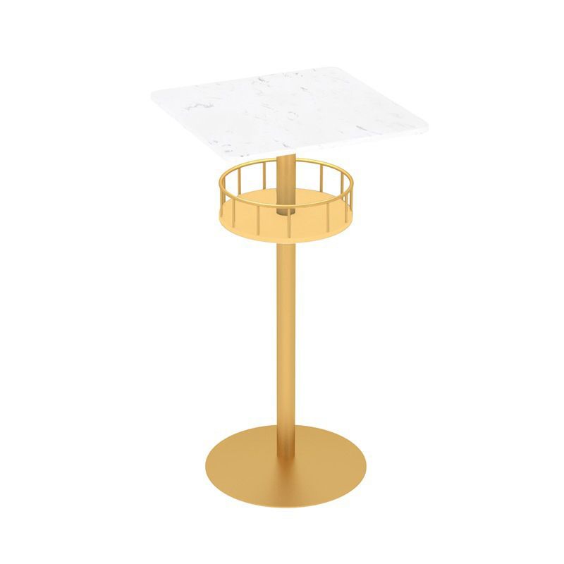 Pedestal Pub Table Glam Style Bar Table for Indoor and Breakroom Clearhalo 'Bar Furniture' 'Bar Tables' 'bar_tables' 'furn' 'furn_bar_tables' 'Furniture' 'Kitchen & Dining Furniture' 1200x1200_1ca9ec8a-939b-491e-bee1-c407f23aed60