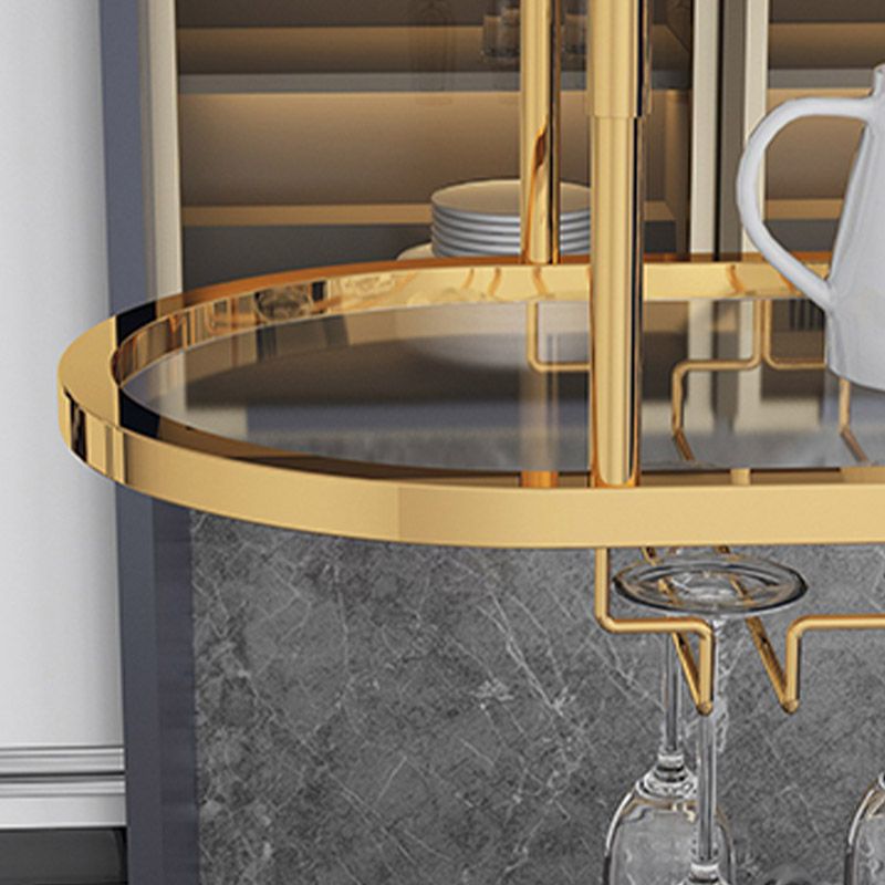 Glam Hanging Wine Rack Metal Wine Bottle & Glass Rack for Living Room Clearhalo 'furn' 'furn_wine_racks' 'Furniture' 'Kitchen & Dining Furniture' 'Wine Racks' 'wine_racks' 1200x1200_1caa784a-bb73-49b6-8596-d0e3798abe79