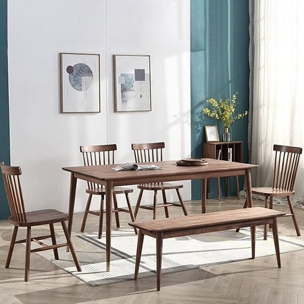 Rechteck Form Küchentisch Luxus Esszimmer Schreibtisch mit 4 Beinen