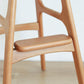 Solid Wood Dining Stools Contemporary Armless Bar Stools with Cushion