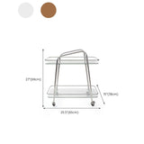 Rectangular de doble nivel contemporáneo con mesa final de vidrio de almacenamiento