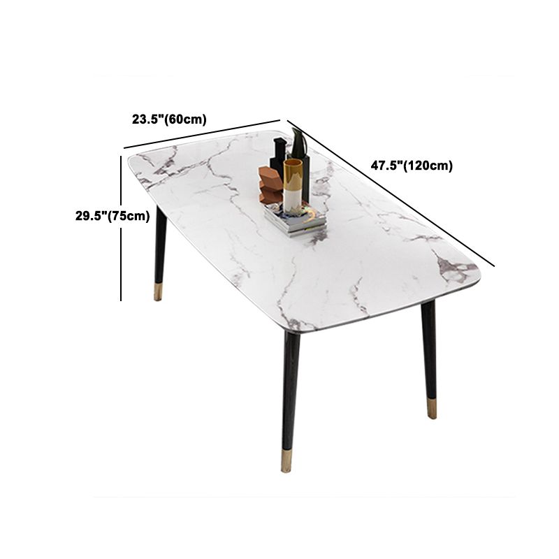 Glam Style Sintered Stone Dining Set Rectangle 1/2/4/6/7 Pieces Dining Set Clearhalo 'Dining Room Sets' 'Dining Tables & Seating' 'dining_room_set' 'furn' 'furn_dining_room_set' 'Furniture' 'Kitchen & Dining Furniture' 1200x1200_1cb05f4a-d1ac-4628-87ef-8f9cf58dc089