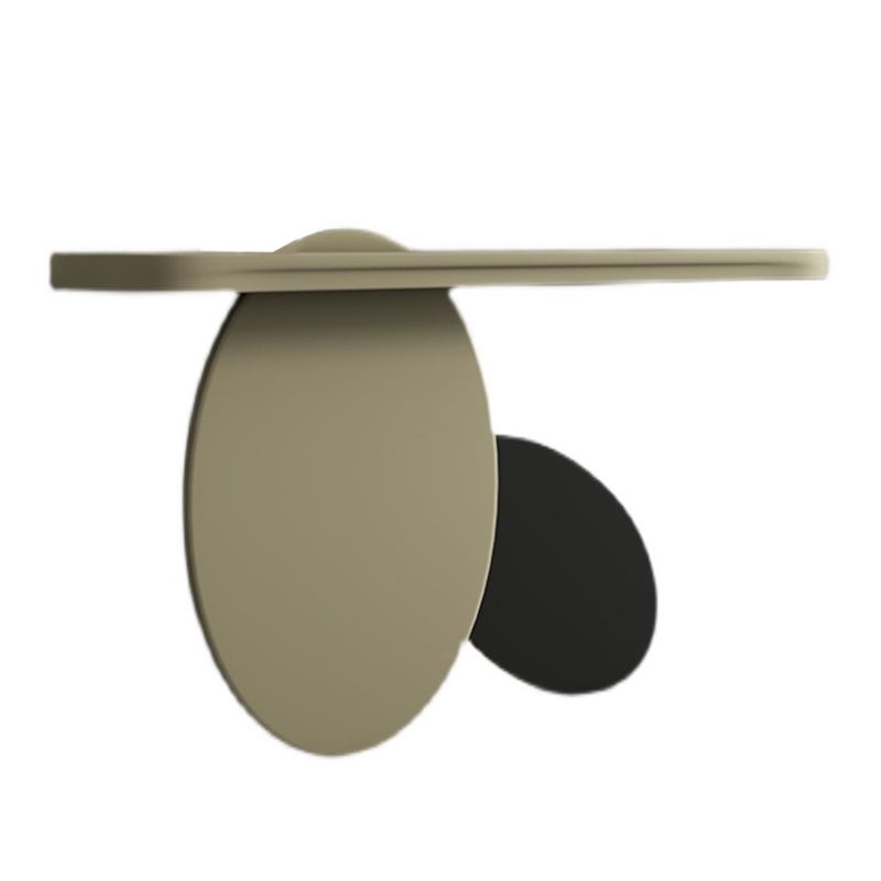 Oval Shape Contemporary Console Table Wood Console Sofa Table