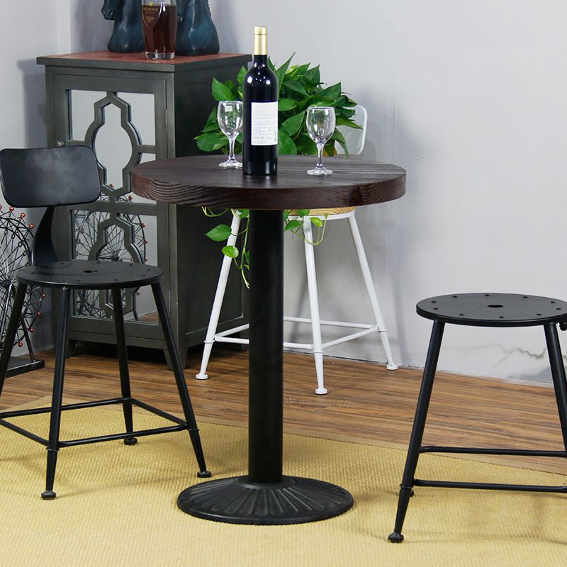 Modern Solid Wood Dining Table Metal Pedestal Base Dining Table for Home Use Clearhalo 'Dining Tables & Seating' 'Dining Tables' 'dining_table' 'furn' 'furn_dining_table' 'Furniture' 'Kitchen & Dining Furniture' 1200x1200_1cb1f171-4b88-4cbd-bdda-9aa458fc8f99