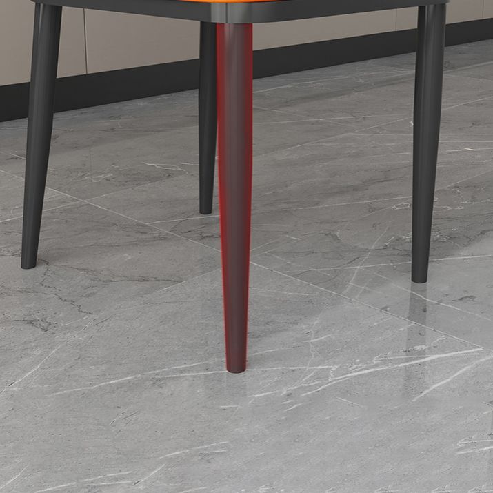 Kitchen Modern Sintered Stone Dining Table of Traditional Height with Space-Saving Dining Room Sets Clearhalo 'Dining Room Sets' 'Dining Tables & Seating' 'dining_room_set' 'furn' 'furn_dining_room_set' 'Furniture' 'furniture_dining_room_set' 'Kitchen & Dining Furniture' 'kitchen&dining_furn' 'kitchen' 1200x1200_1cb27695-44d5-4e51-bd5d-cb62e5d9af9b