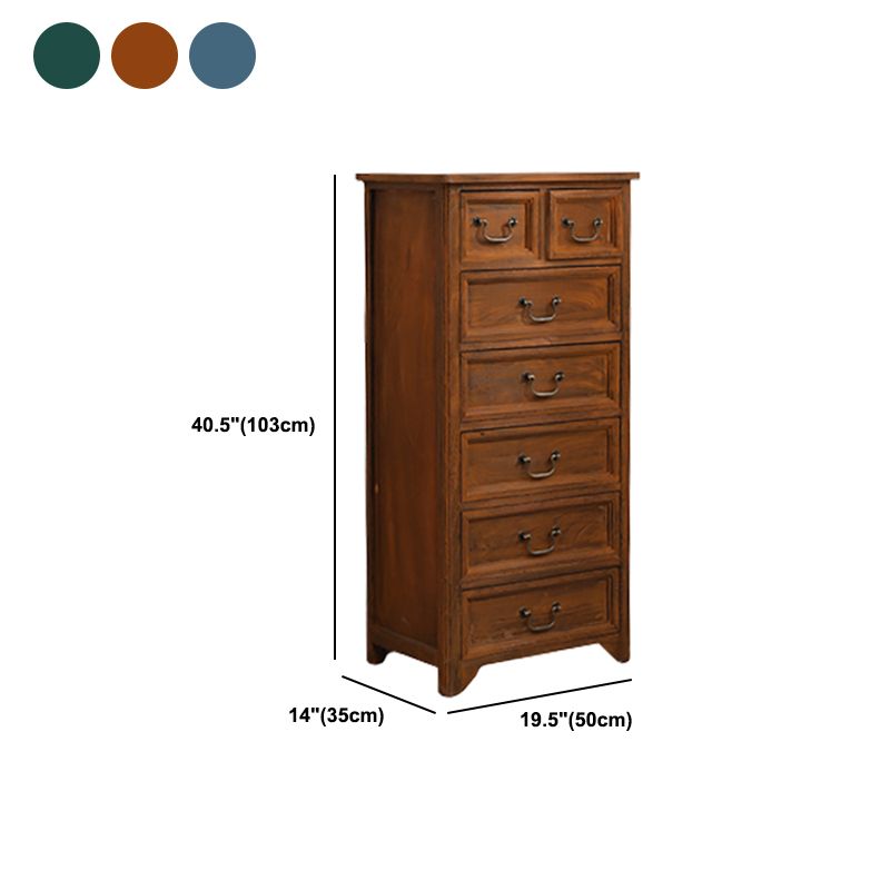 13,77 "cassa di accento largo con cassetti moderni moderni della metà del secolo