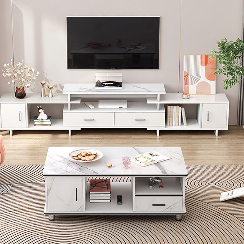 Artificial Wood Coffee or End Table Rectangular Coffee Table with Storage Clearhalo 'Coffee & Accent Tables' 'Coffee Tables' 'coffee_tables' 'furn' 'furn_coffee_tables' 'Furniture' 'Living Room Furniture' 1200x1200_1cb3c1a3-1420-4db4-9ac5-eb66669c3539