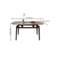 4 Legs Dining Table Sintered Stone Extendable Table for Kitchen Clearhalo 'Dining Tables & Seating' 'Dining Tables' 'dining_table' 'furn' 'furn_dining_table' 'Furniture' 'Kitchen & Dining Furniture' 1200x1200_1cb3e8fe-b682-4c35-9b93-a37b66c64471