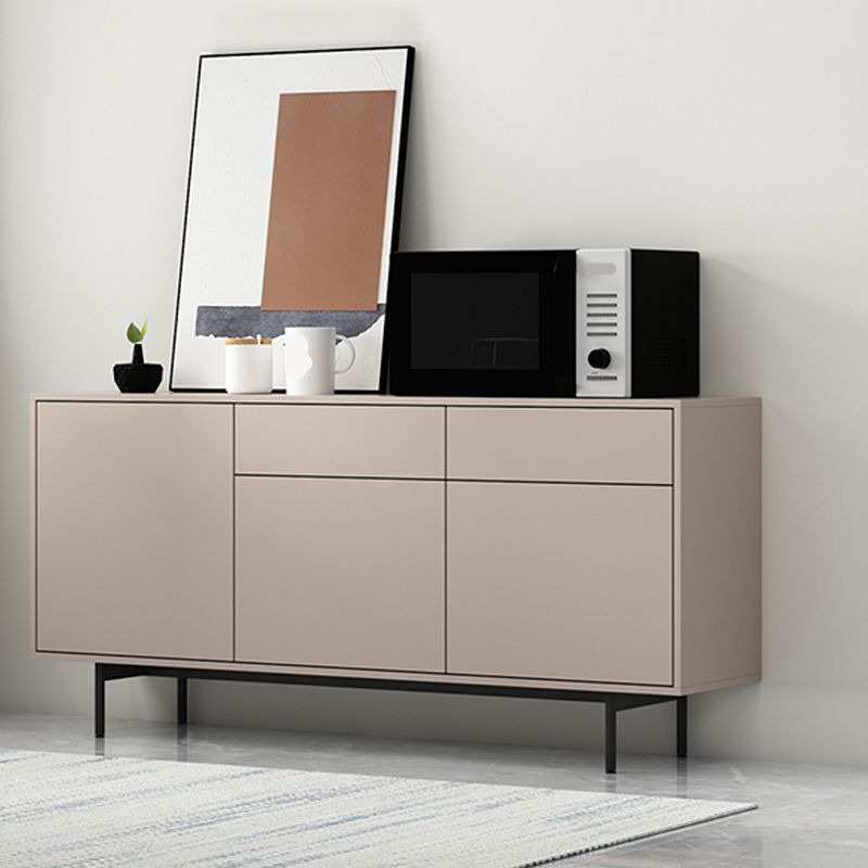 Wooden Rectangle Sideboard Modern Home Sideboard Cabinet with Drawers and Door Clearhalo 'buffet_sideboard' 'Buffets & Sideboards' 'furn' 'furn_buffet_sideboard' 'Furniture' 'Kitchen & Dining Furniture' 1200x1200_1cb3fd48-5507-4cdf-8a5f-859f650fcaee