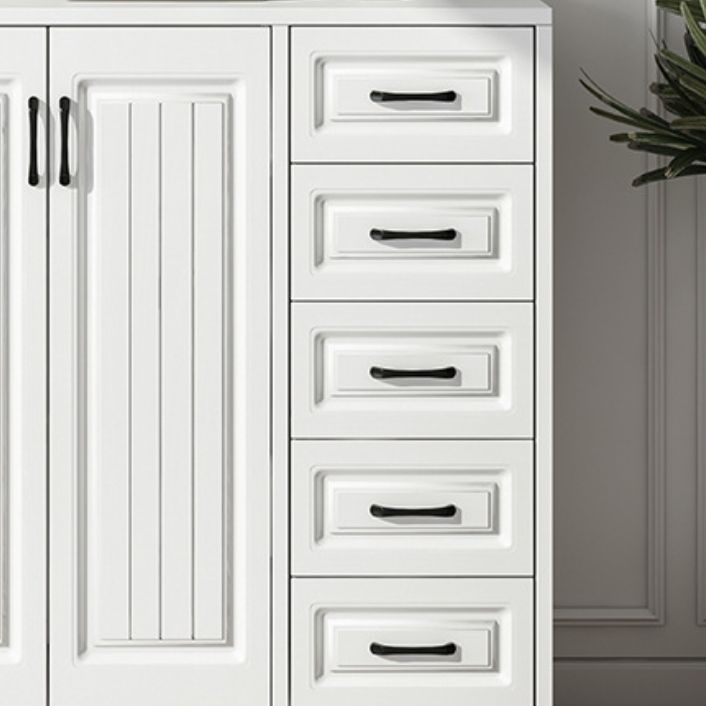 Serveur de restauration en bois blanc d'ingénierie serveur de buffet moderne avec tiroirs