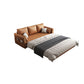 Divano per dormiente in pelle finta 30.70 "divano scandinavo largo con materasso staccabile