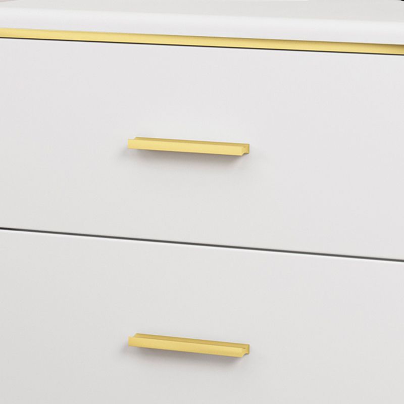 Tiroir Rangement Night Table Glam Imitation Les jambes en bois incluses la table de chevet de lit