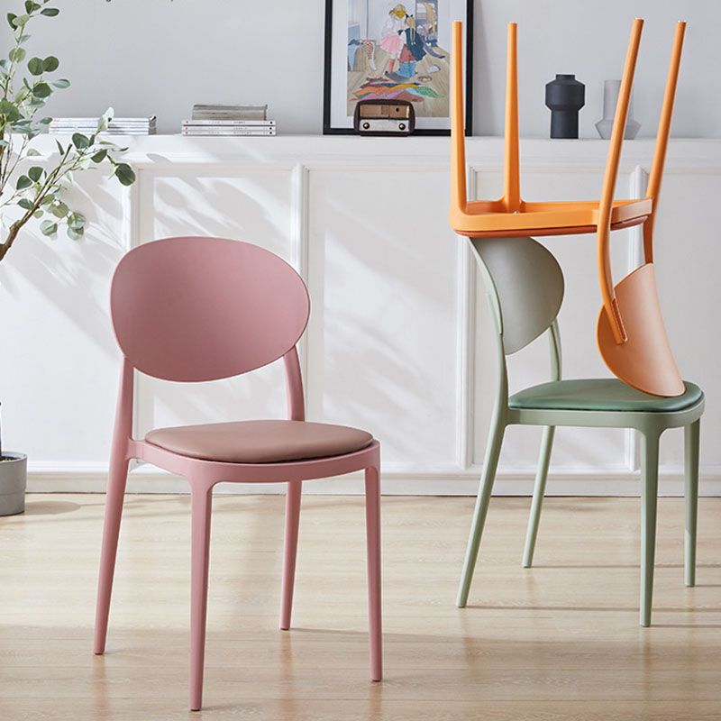 Contemporary Stackable Plastic Chair Open Back Kitchen Armless Chairs Clearhalo 'Dining Chairs' 'Dining Tables & Seating' 'dining_chair' 'furn' 'furn_dining_chair' 'Furniture' 'furniture_dining_chair' 'Kitchen & Dining Furniture' 1200x1200_1cbabbef-fecf-4f6a-9d5b-193b68deb9f2