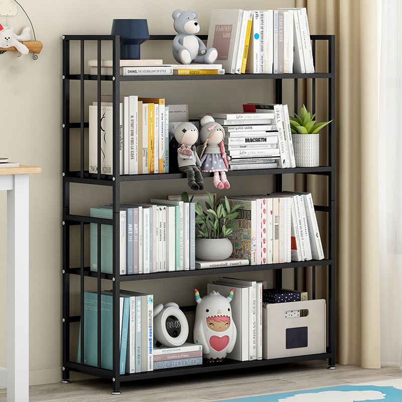 垂直長方形の本棚メタル9.8 "広いオープンブックケースブックシェルフコンテンポラリー
