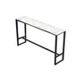 Industrial Style Rectangle Bar Table Faux Marble Bar-Height Bar Dining Table Clearhalo 'Bar Furniture' 'Bar Tables' 'bar_tables' 'furn' 'furn_bar_tables' 'Furniture' 'Kitchen & Dining Furniture' 1200x1200_1cbb9e27-a2d3-41de-9d48-53838cb04a80