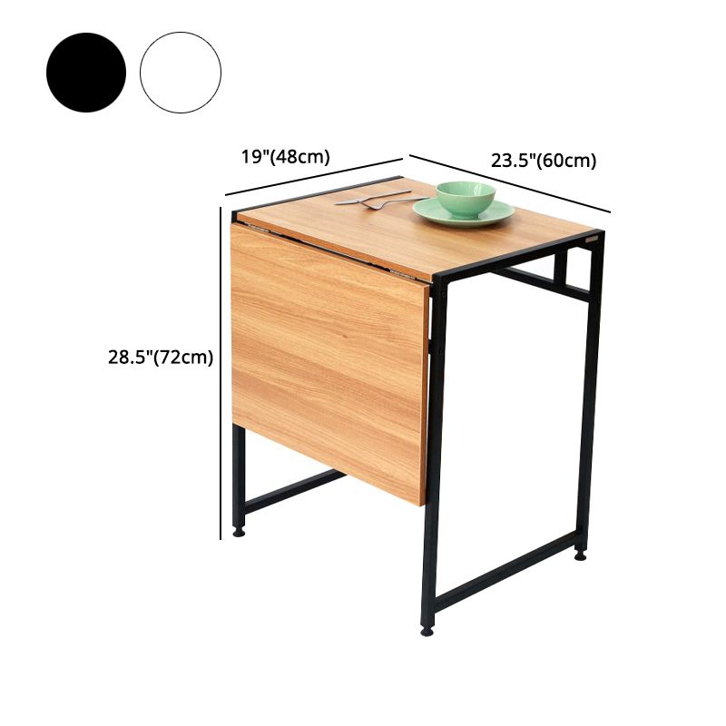 Modern Foldable Dinette Set 1/2/3 Pieces Rectangle Engineered Wood Dining Table Set Clearhalo 'Dining Room Sets' 'Dining Tables & Seating' 'dining_room_set' 'furn' 'furn_dining_room_set' 'Furniture' 'furniture_dining_room_set' 'Kitchen & Dining Furniture' 1200x1200_1cbc9c88-da08-4e0d-8649-de438b91272c