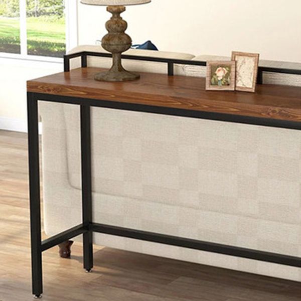 Tavolo da bar per top in legno di pino marrone scuro tavolo da pub moderno per la casa