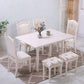 White Extendable Dining Table Solid Wood Dining Table for Dining Room