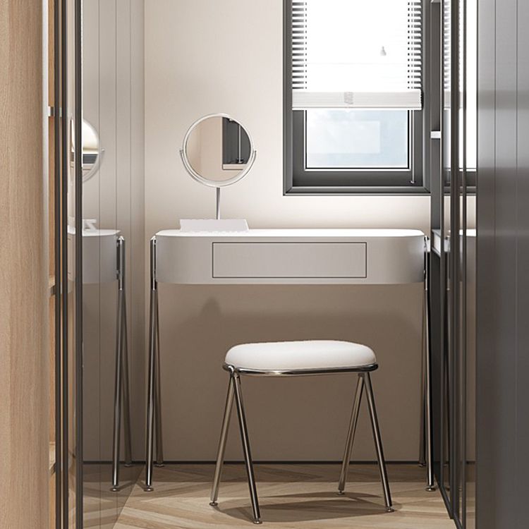 Eigentijdse houten ijdelheid kleedtafel slaapkamer make -up ijdelheid bureau met lade